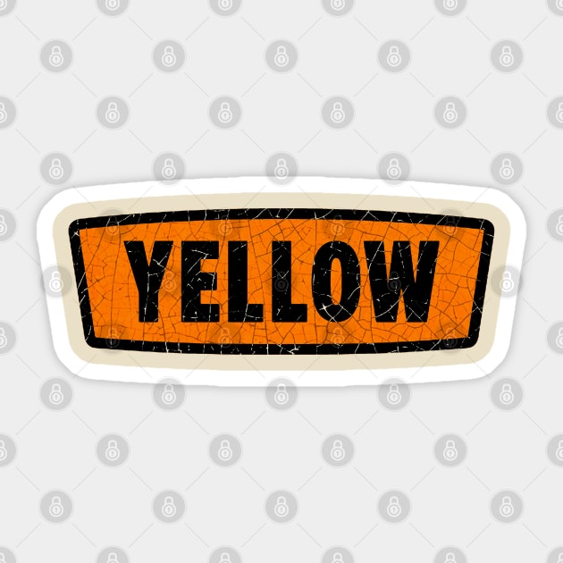 Yellow Trucks Usa Sticker by Midcenturydave